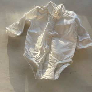 Carter 3mo Dress‎ Shirt Onesie